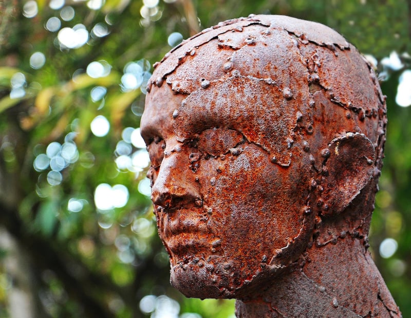 Sculpture from scrap metal